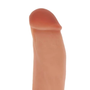 - SILIKONIDILDO 18 CM W BALLS SKIN